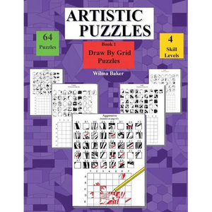Artistic Puzzles: Draw By Grid - Paperback