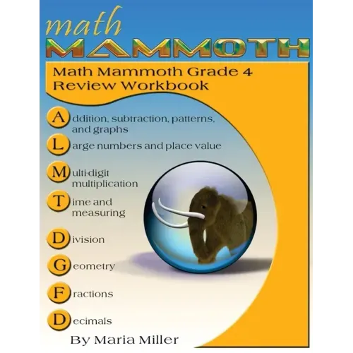 Math Mammoth Grade 4 Review Workbook - Paperback
