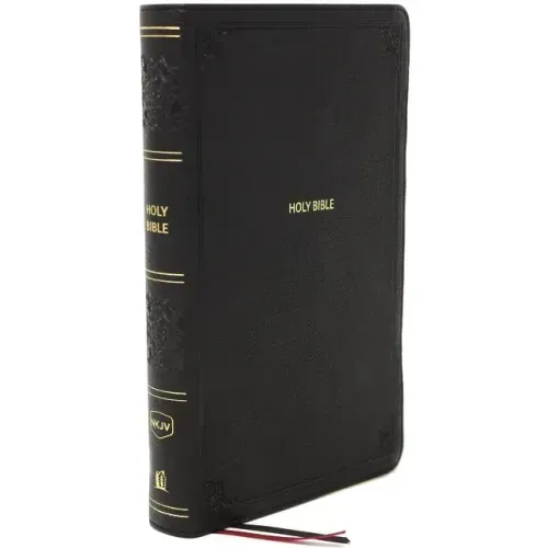 Nkjv, Reference Bible, Personal Size Large Print, Leathersoft, Black, Thumb Indexed, Red Letter Edition, Comfort Print: Holy Bible, New King James Ver - Imitation Leather