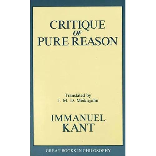 Critique of Pure Reason - Paperback