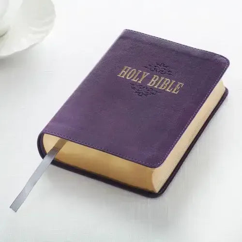 KJV Compact Large Print Lux-Leather Purple - Imitation Leather