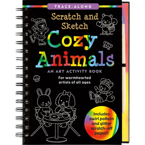 Scratch & Sketch Cozy Animals - Spiral