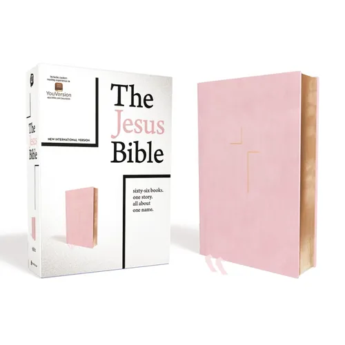The Jesus Bible, NIV Edition, Imitation Leather, Pink - Hardcover