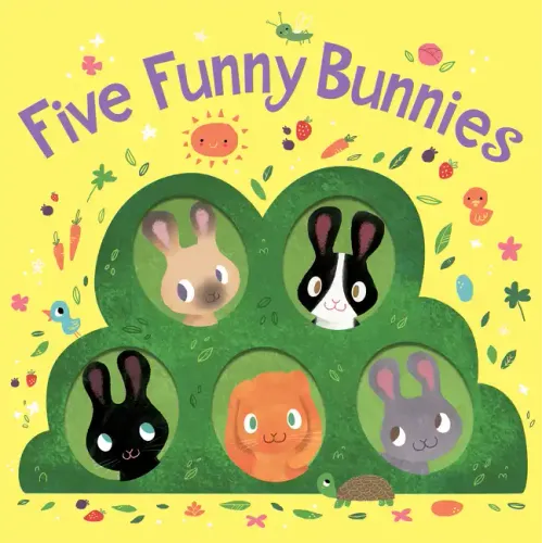 Five Funny Bunnies Board Book: An Easter and Springtime Book for Kids - Board Book