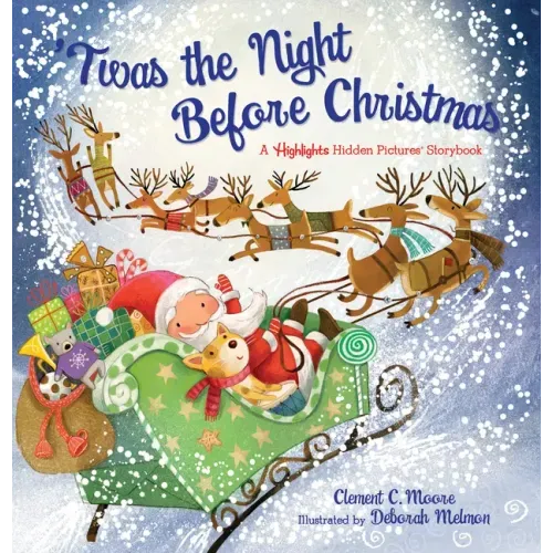 'Twas the Night Before Christmas: Christmas Storybook with Seek-And-Find Puzzles for Kids 4-8, Over 120 Hidden Objects