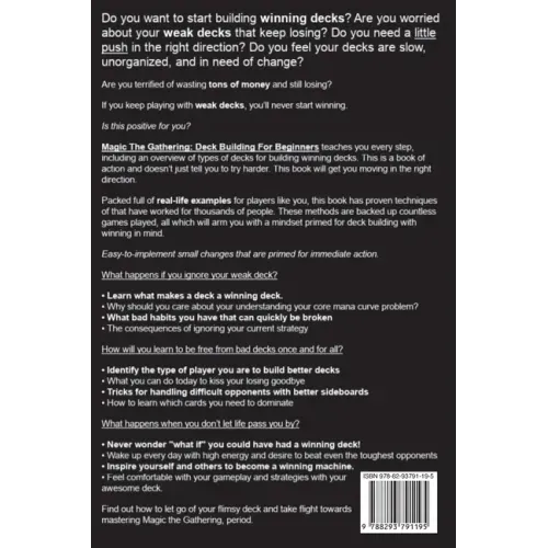 Magic The Gathering: Deck Building For Beginners - Paperback