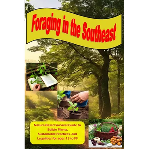 Foraging in the Southeast: Nature-Based Guide to Edible Plants, Sustainable Practices, and Legalities for Ages 13 to 99 - Paperback