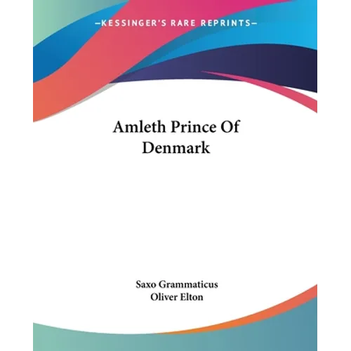 Amleth Prince Of Denmark - Paperback