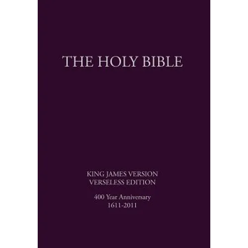The Holy Bible, King James Version, Verseless Edition - Hardcover