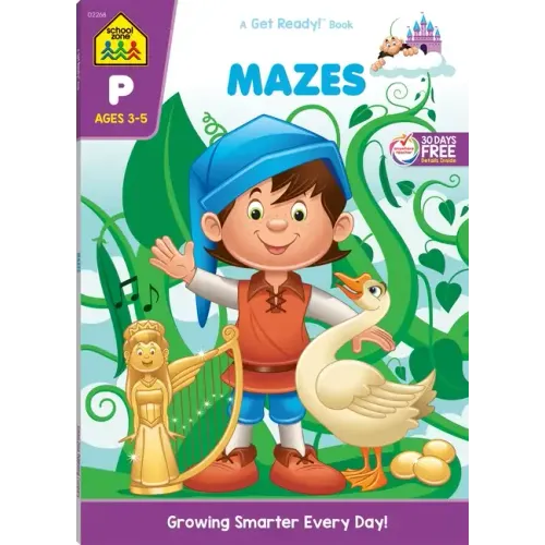 School Zone Mazes Workbook - Paperback