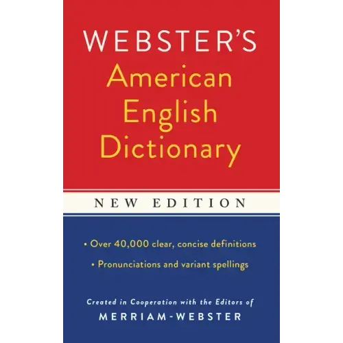Webster's American English Dictionary, New Edition - Paperback