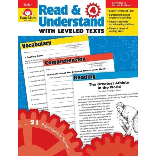 Read and Understand with Leveled Texts, Grade 4 Teacher Resource - Paperback