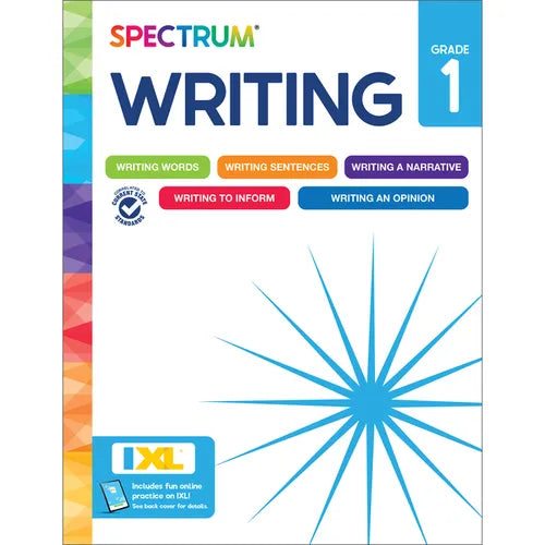 Spectrum Writing Workbook, Grade 1 - Paperback