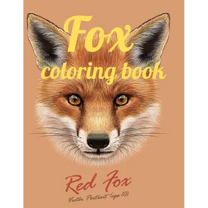 Fox coloring book: Adult Coloring Book of 35 Stress Relief Fox Designs to Help You Relax and Unwind Plants and Wildlife for Stress Relief - Paperback