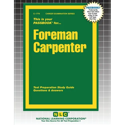 Foreman Carpenter - Paperback