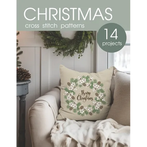 Christmas cross stitch patterns book: 14 modern counted cross stitch projects - Paperback