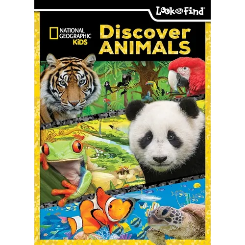 National Geographic Kids: Discover Animals Look and Find - Hardcover