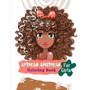 African American Coloring Book For Girls: Black African American Girls Coloring - Paperback
