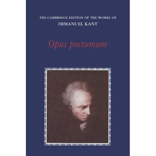 Opus Postumum - Paperback
