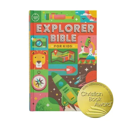 CSB Explorer Bible for Kids, Hardcover: Placing God's Word in the Middle of God's World - Hardcover