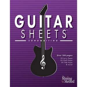 Guitar Sheets Songwriting Journal: Over 100 Pages of Blank Lyric Paper, Staff Paper, TAB Paper, & more - Paperback