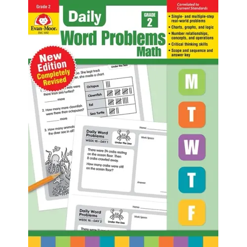 Daily Word Problems Math, Grade 2 Teacher Edition - Paperback