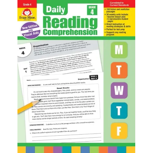 Daily Reading Comprehension, Grade 4 Teacher Edition - Paperback