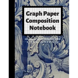 Graph Paper Composition Notebook: Grid Paper Notebook, Quad Ruled, 100 Sheets (Large, 8.5 x 11) - Paperback