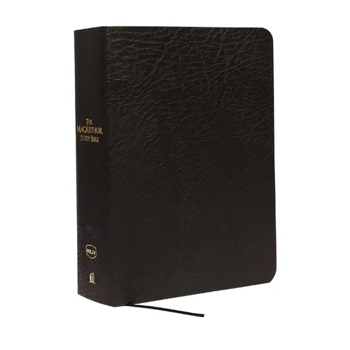 MacArthur Study Bible-NKJV-Large Print - Bonded Leather
