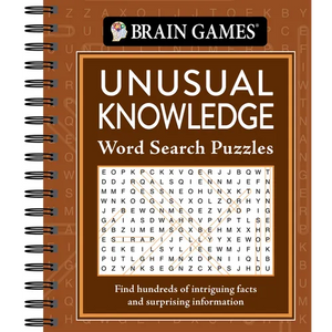 Brain Games - Unusual Knowledge Word Search Puzzles: With Trivia & Facts Science, History & Pop Culture Spiral Bound Activity Book Gift for Adults, Se - Spiral