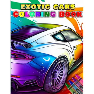 Exotic Car Coloring Book - Paperback