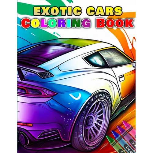Exotic Car Coloring Book - Paperback