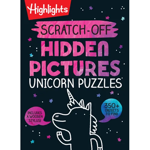 Scratch-Off Hidden Pictures Unicorn Puzzles - Spiral