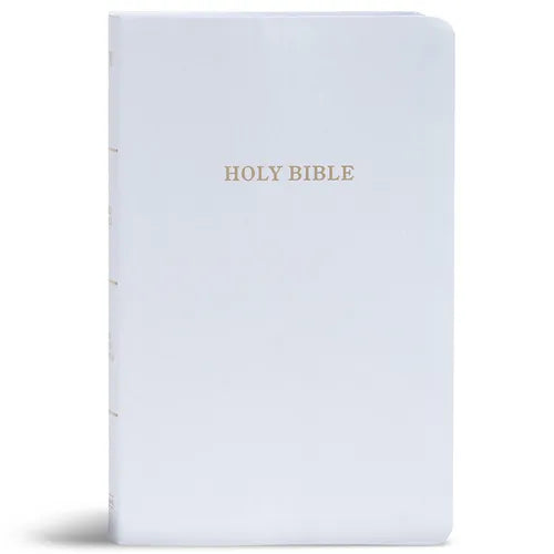 KJV Gift and Award Bible, White Imitation Leather - Imitation Leather