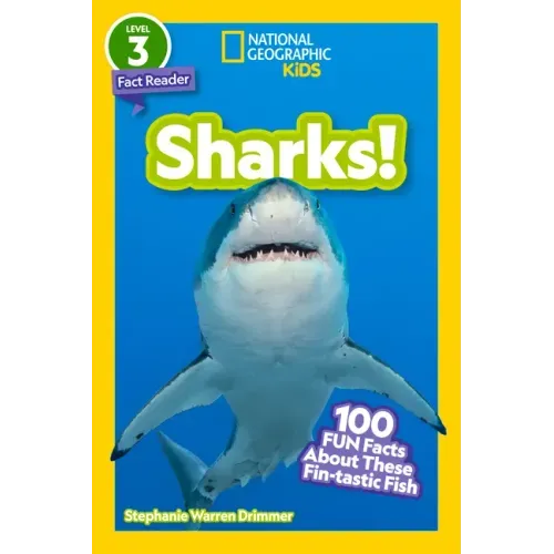 Sharks! (National Geographic Kids Readers, Level 2): 100 Fun Facts about These Fin-Tastic Fish - Paperback