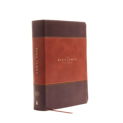 The King James Study Bible, Imitation Leather, Brown, Indexed, Full-Color Edition - Imitation Leather
