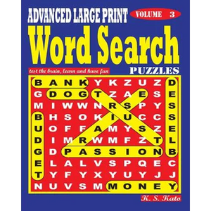 ADVANCED LARGE PRINT Word Search Puzzles. Vol. 3 - Paperback