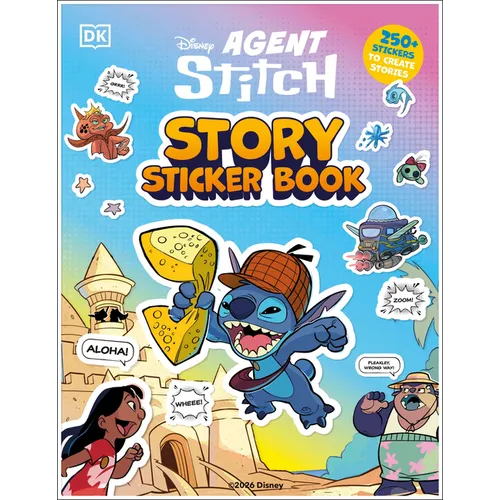 Disney Stitch Story Sticker Book - Paperback