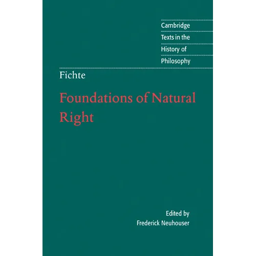 Foundations of Natural Right - Paperback