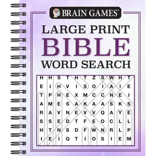 Brain Games - Large Print Bible Word Search - Spiral