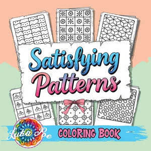 Satisfying Patterns Coloring Book: A Cozy and Groovy Collection of Creative Shapes to Spark Your Inner Calm and Bring Peace, Joy, and Relaxation to Ad - Paperback