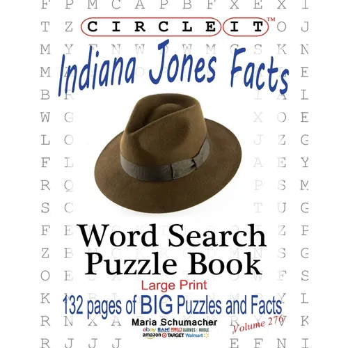 Circle It, Indiana Jones Facts, Word Search, Puzzle Book - Paperback