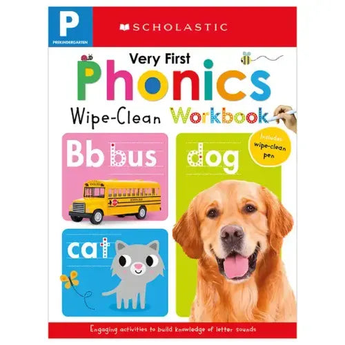 Very First Phonics Pre-K Wipe-Clean Workbook: Scholastic Early Learners (Wipe-Clean) - Spiral