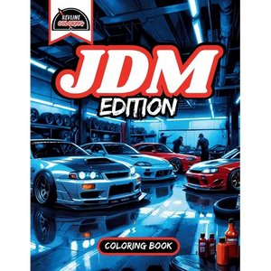 Revline Coloring JDM Edition Car Coloring Book - Paperback