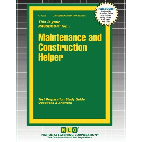 Maintenance and Construction Helper - Paperback