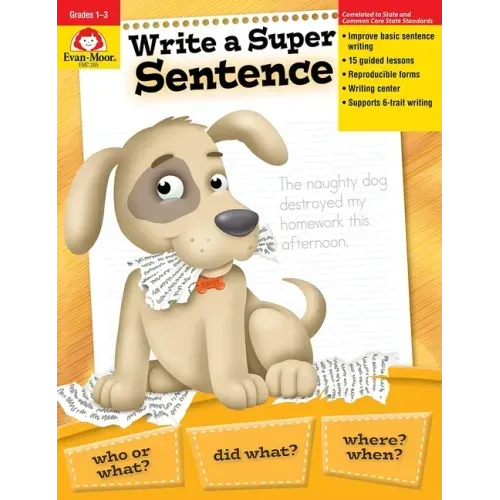 Write a Super Sentence, Grade 1 - 3 Teacher Resource - Paperback
