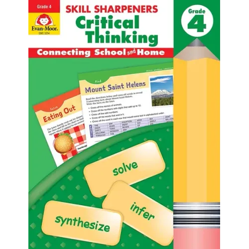 Skill Sharpeners: Critical Thinking, Grade 4 Workbook - Paperback