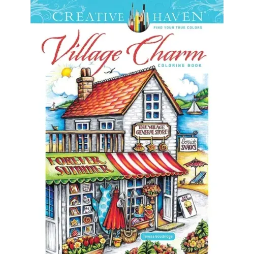 Creative Haven Village Charm Coloring Book - Paperback
