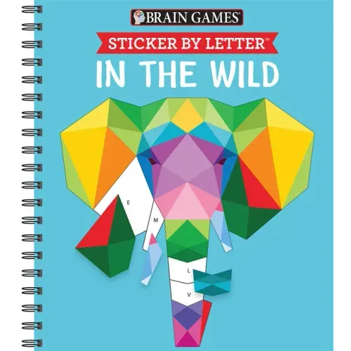 Brain Games - Sticker by Letter: In the Wild (Sticker Puzzles - Kids Activity Book) - Spiral