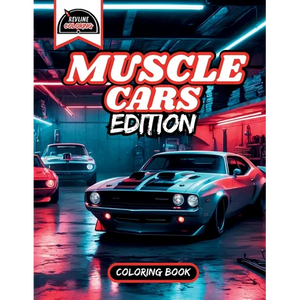 Revline Coloring Muscle Cars Edition Car Coloring Book: Muscle Cars Edition Car Coloring Book - Paperback